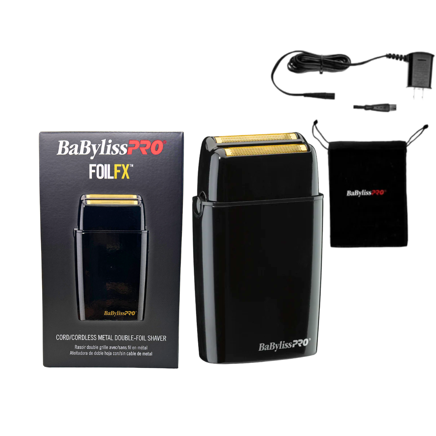 Afeitadora Babylisspro FOILFX Métalica Doble Hoja Inalámbrica Negro-2