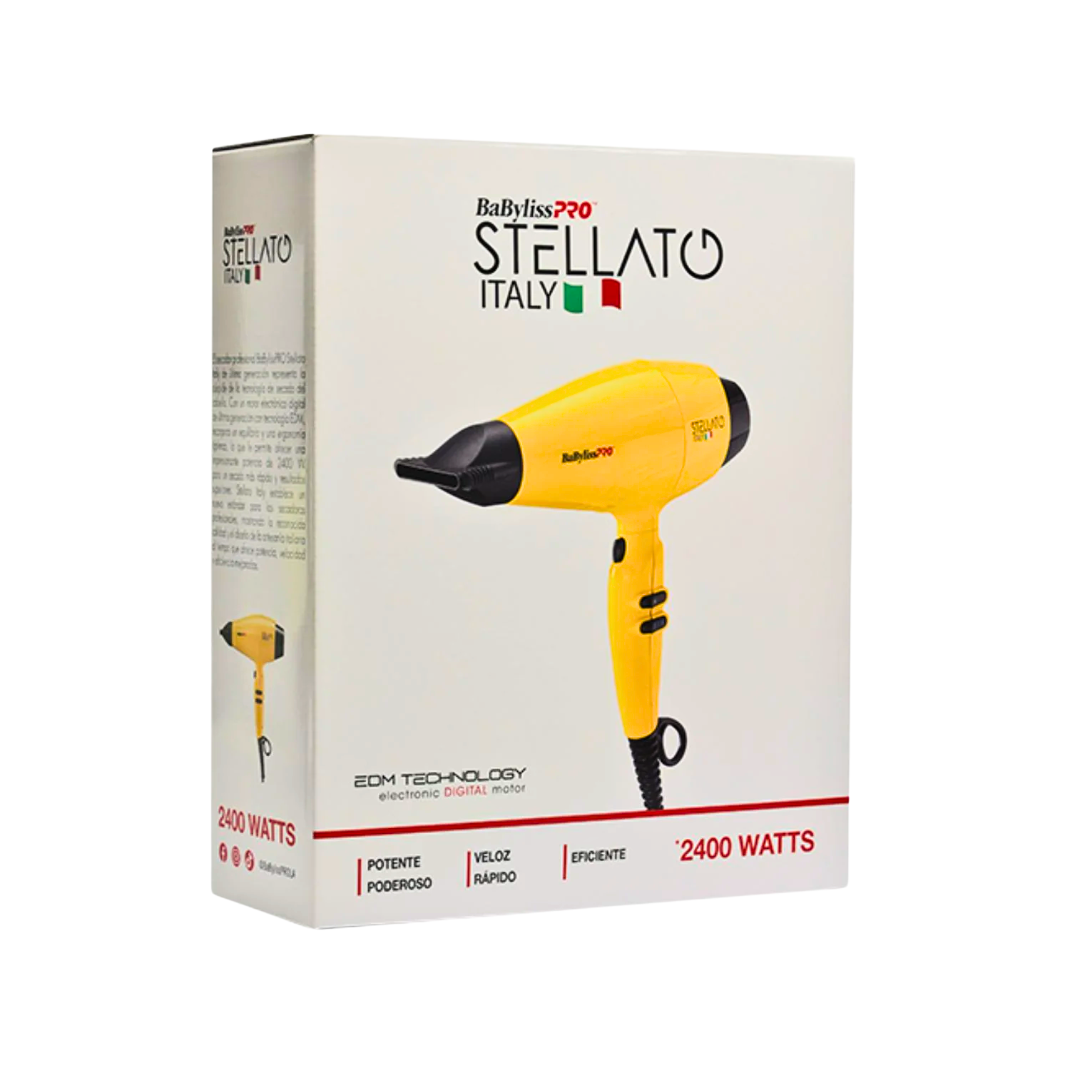 Secador de Pelo Babyliss Pro Stellato Rápido Evolution 2400W-2