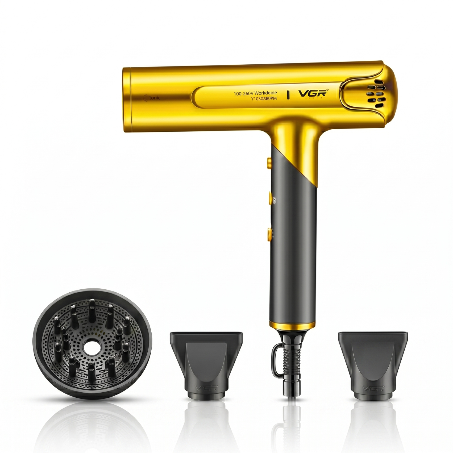 Secador De Pelo Profesional Vgr V 403 110 000 Rpm I nico Dorado-0
