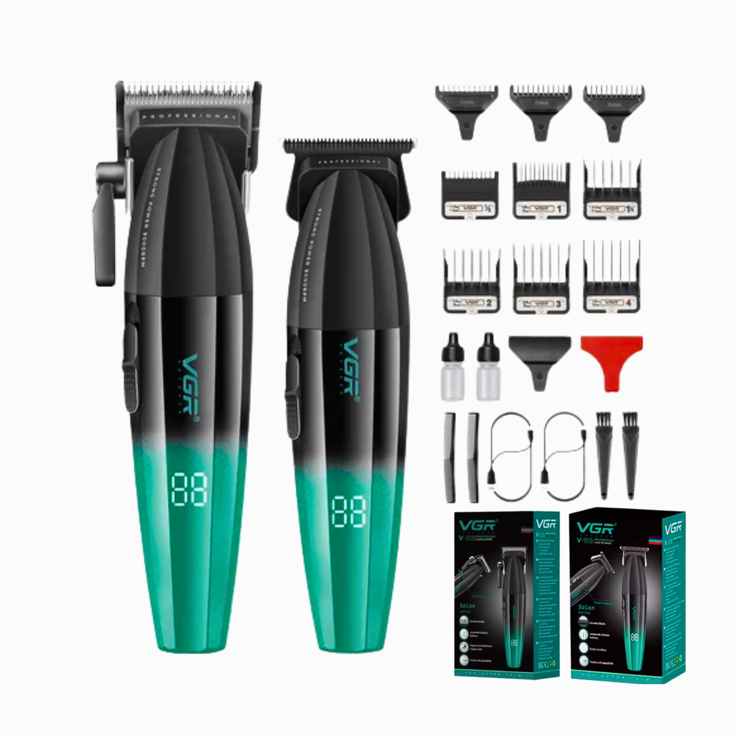 Barber Combo VGR Profesional Cortapelo V-003 y Trimmer V-906-3
