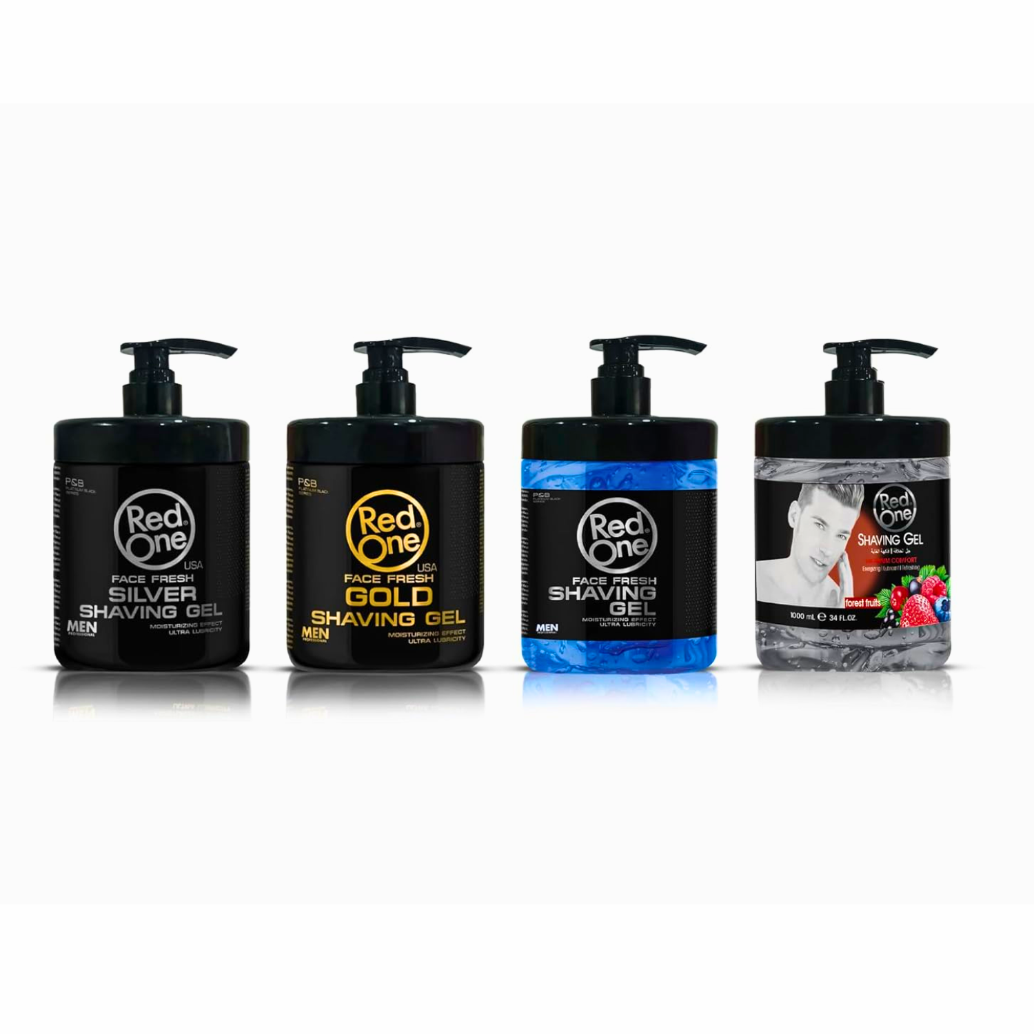 Shaving Gel Red One Silver Espuma de Afeitar 1000ml-2