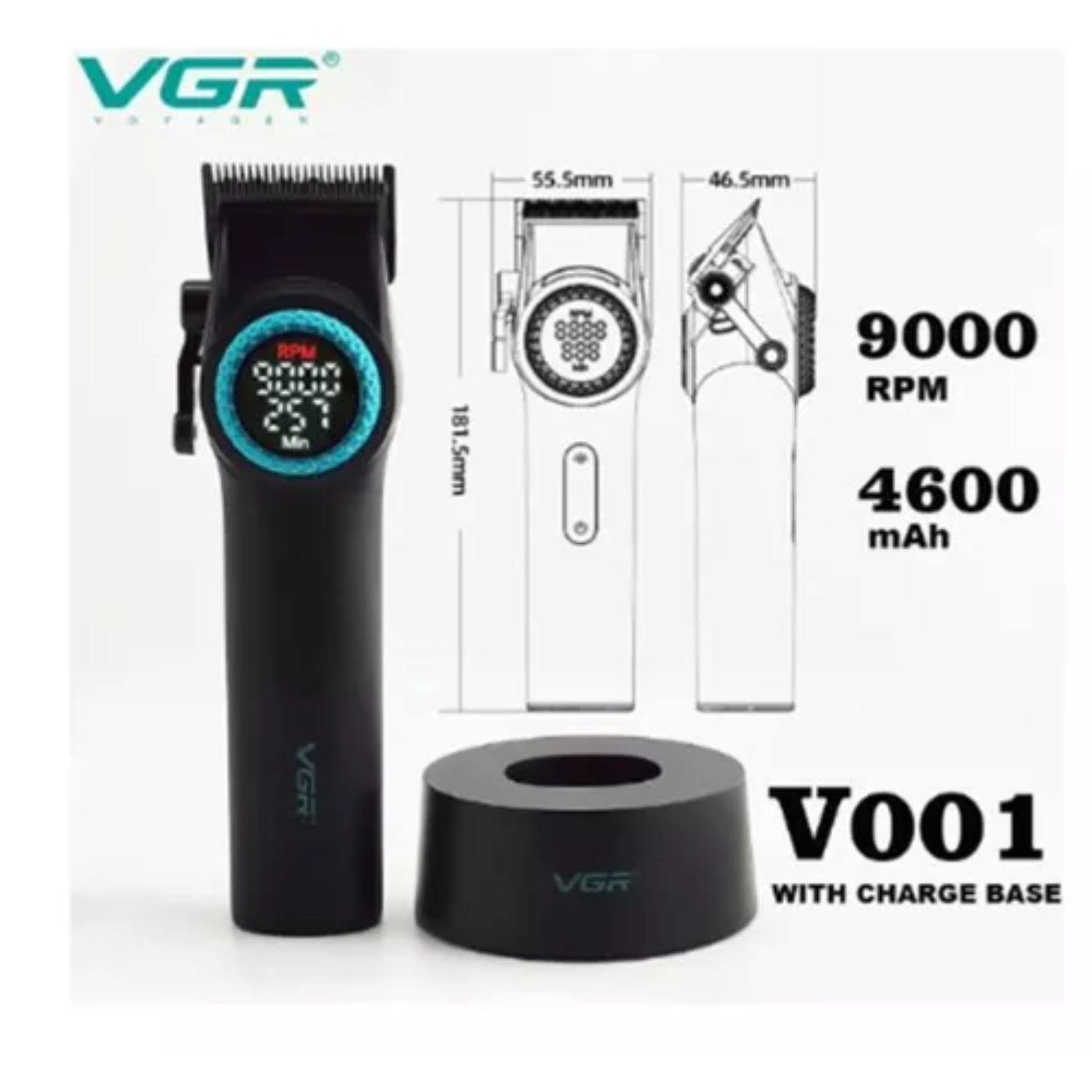 Máquina Cortapelo VGR001 Clipper Profesional Alta Potencia DLC-2