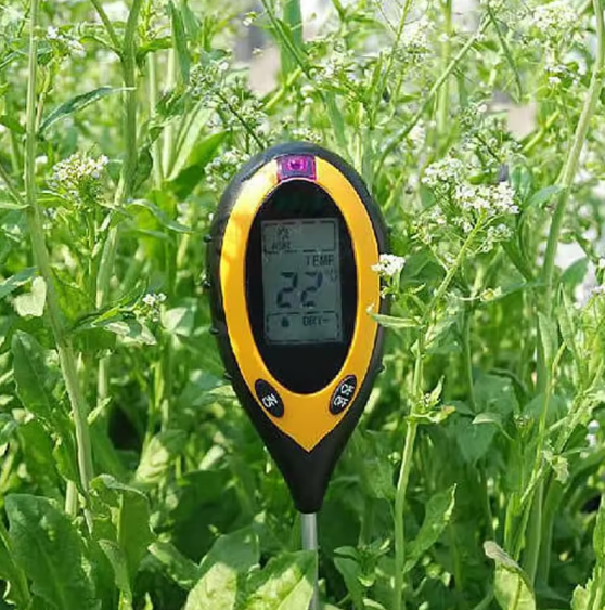 Medidor 4 en 1 de jardin - medidor de pH - sensor de humedad - luz - temperatura-1