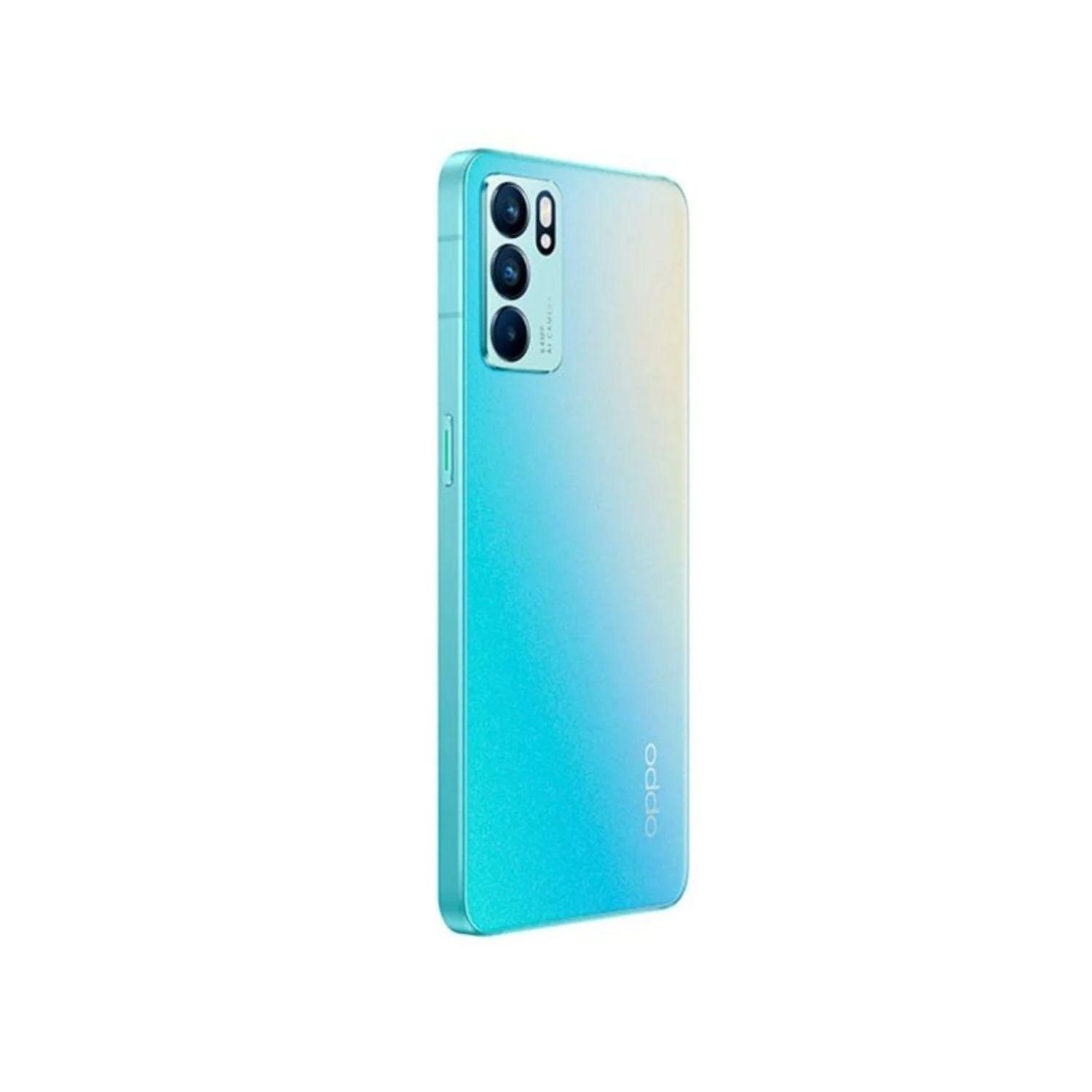 Oppo Reno 6 5G 128GB Celeste Pantalla Fantasma-1