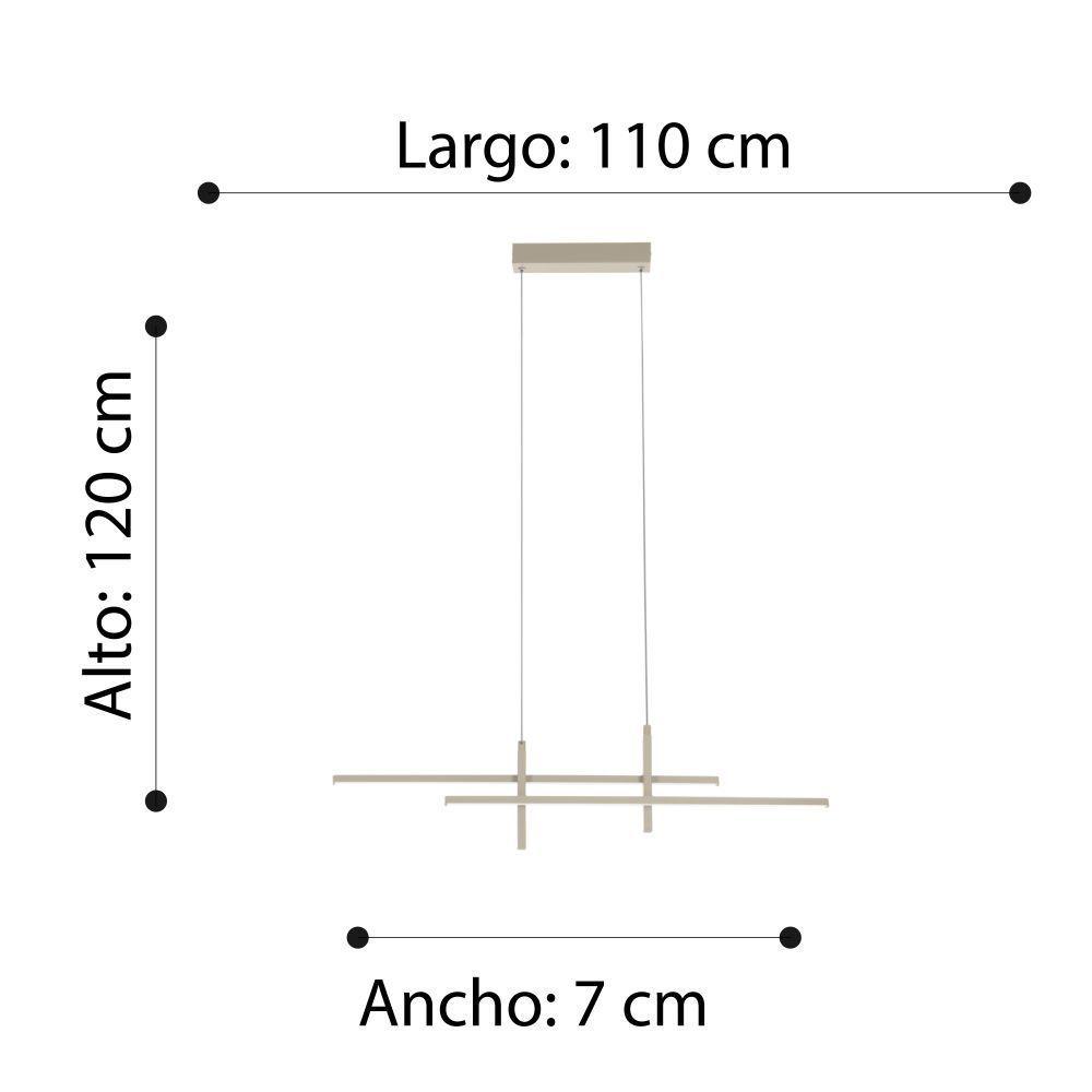 Lámpara Colgante Trepiliano Eglo Acero Arena 20w Cód901887-2