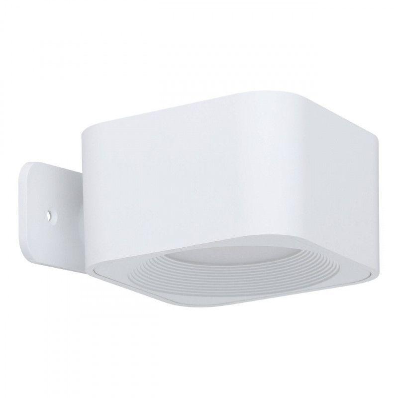 Aplique Inalámbrico Recargable Usb Touch Regulador Muraglie Led 1X5W cuadrado Blanco-0