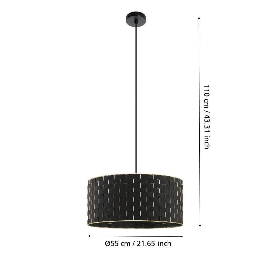 LAMPARA COLGANTE MARASALES ACERO NEGRO E27 1X40W IP20 COD.99525-2