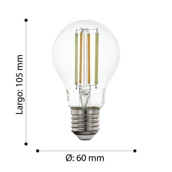 AMPOLLETA LM VIDRIO TRANSPARENTE DM60 2265K E27 1X6W RGB COD.12575-2