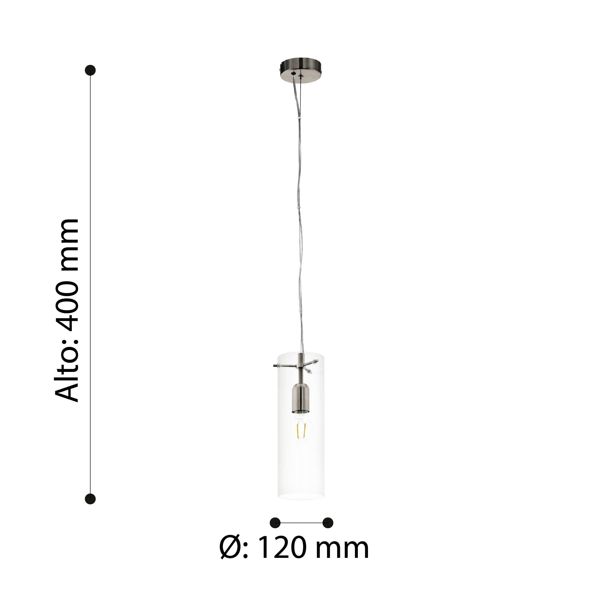 LAMPARA COLGANTE CAPOROSSO ACERO SATIN 60W COD.64143-2