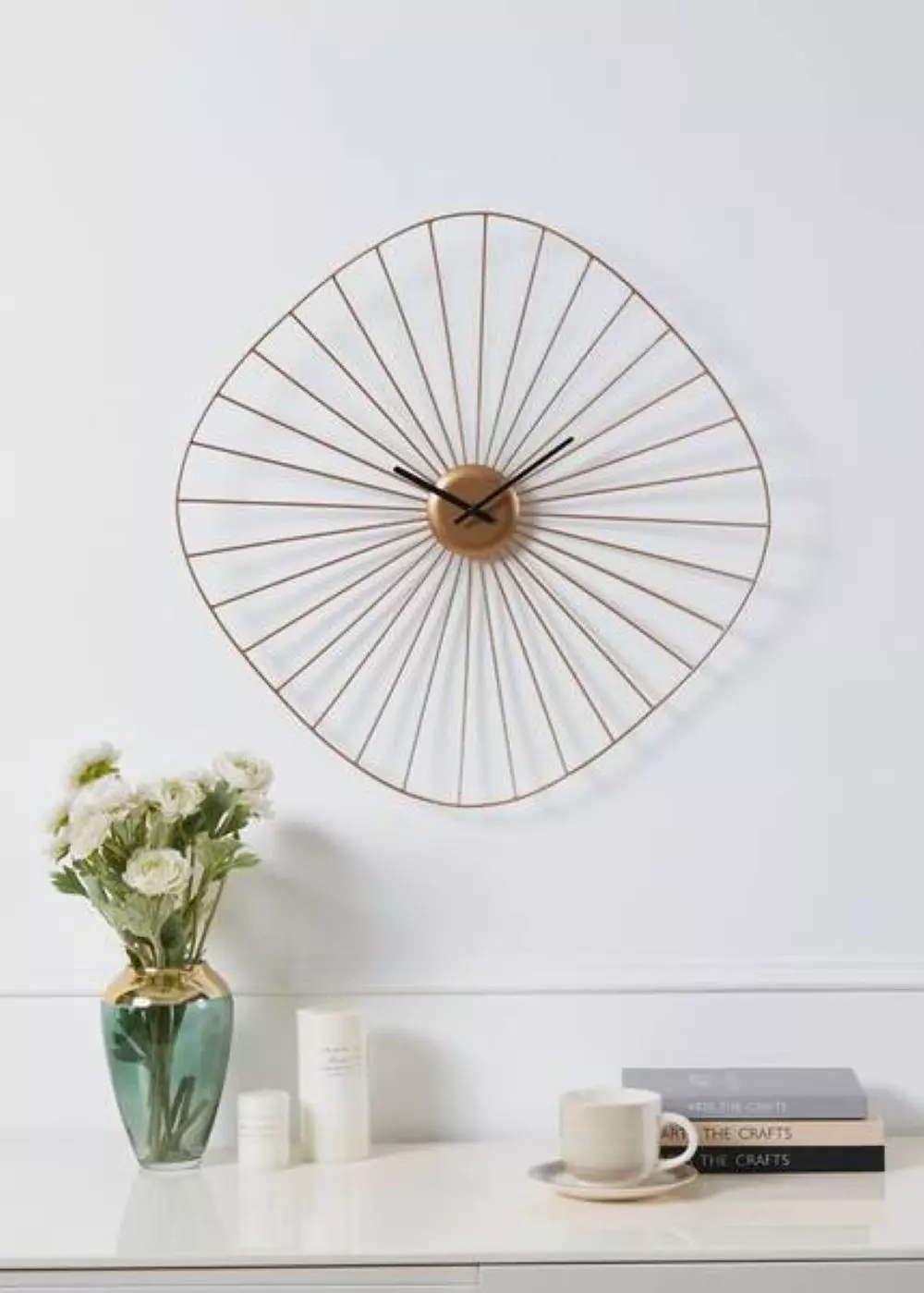 Reloj de pared MATSUMOTO acero - bronce 60×60cm-1