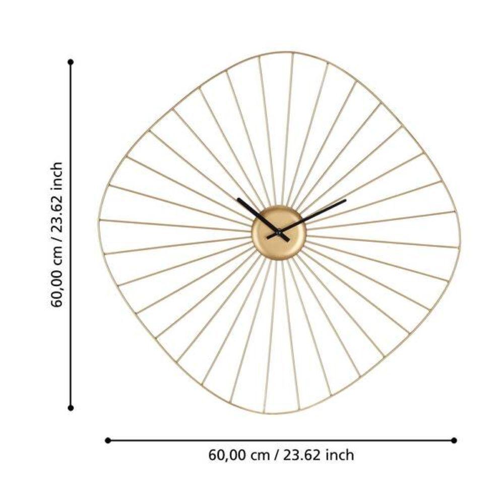 Reloj de pared MATSUMOTO acero - bronce 60×60cm-3