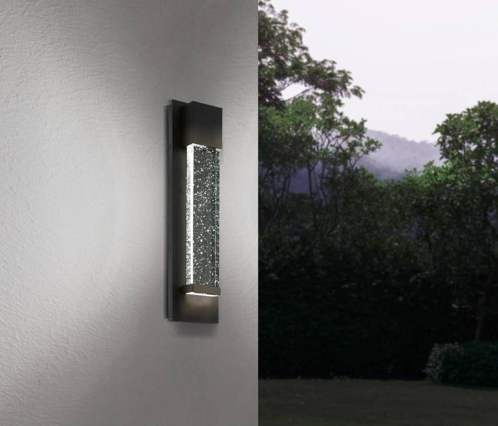 Apliqué Pared Villagrazia Aluminio Negro 2X3W IP44 LED INCLUIDA COD.98153-2
