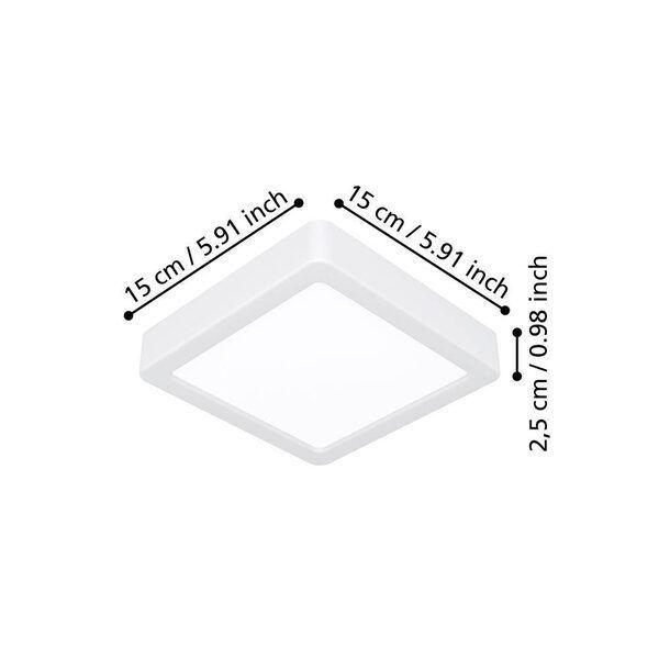 Foco Plafon Sobrepuesto Led Regulable Calida Neutra Fria 15x15cm -3