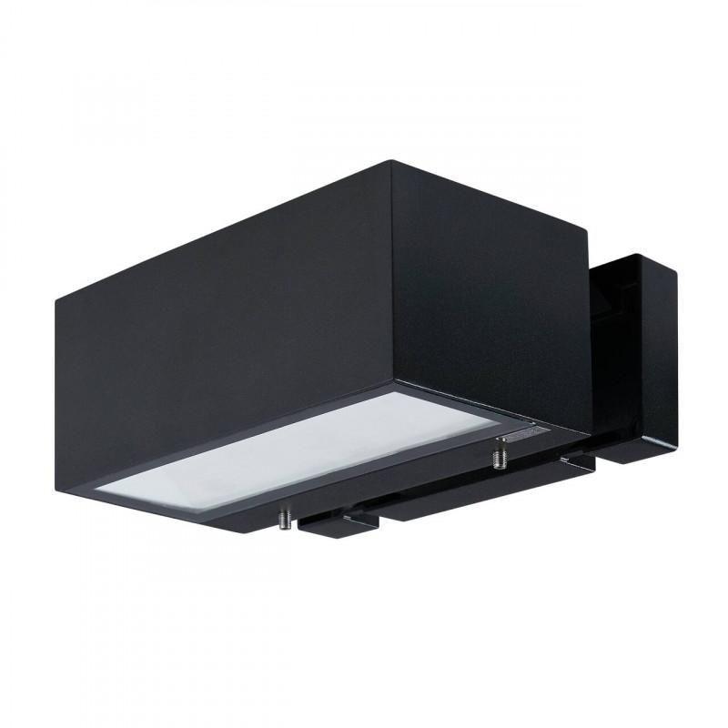 Lampara Aplique Spongano Exterior Aluminio Negro LED incluido 2X5w IP65 Cod.900885-2