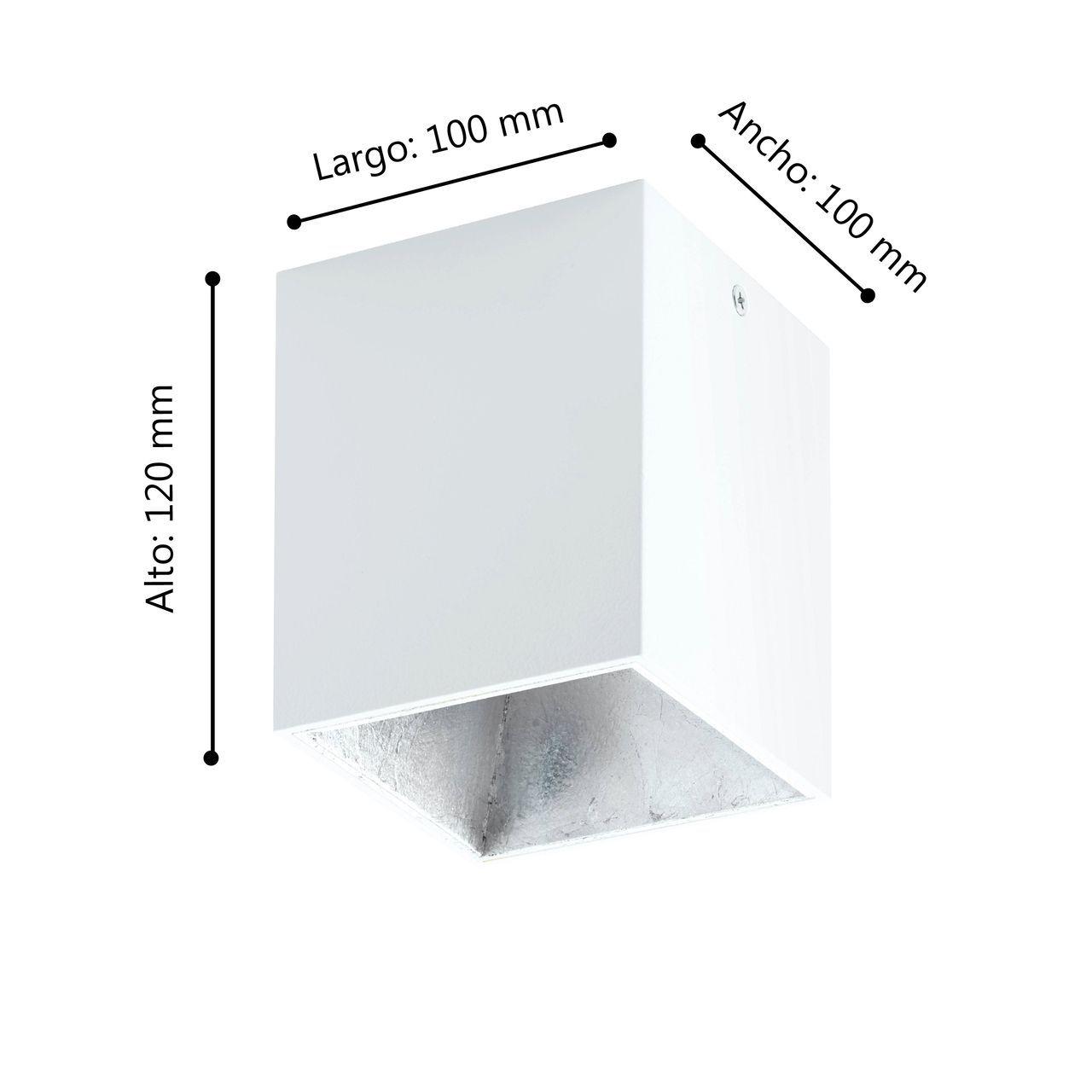FOCO SOBREPUESTO TECHO POLASSO ACRILICO BLANCO 1X3W LED INCLUIDA COD.94499-2