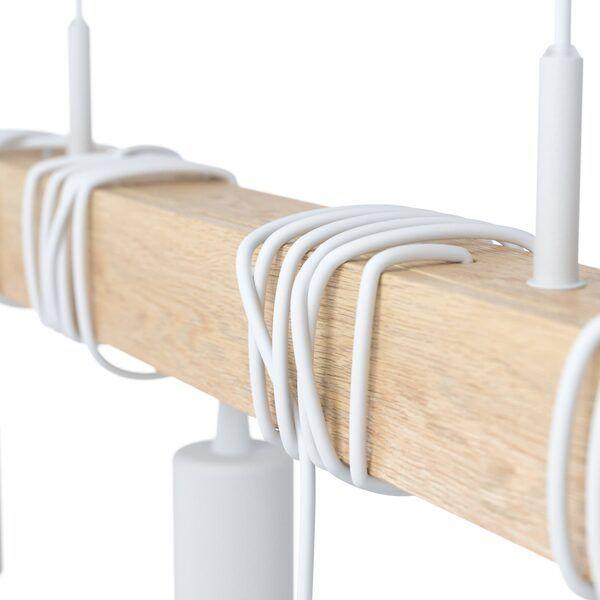 Lámpara Colgante Townshend Acero Madera L70 cm E27 4X60W-2