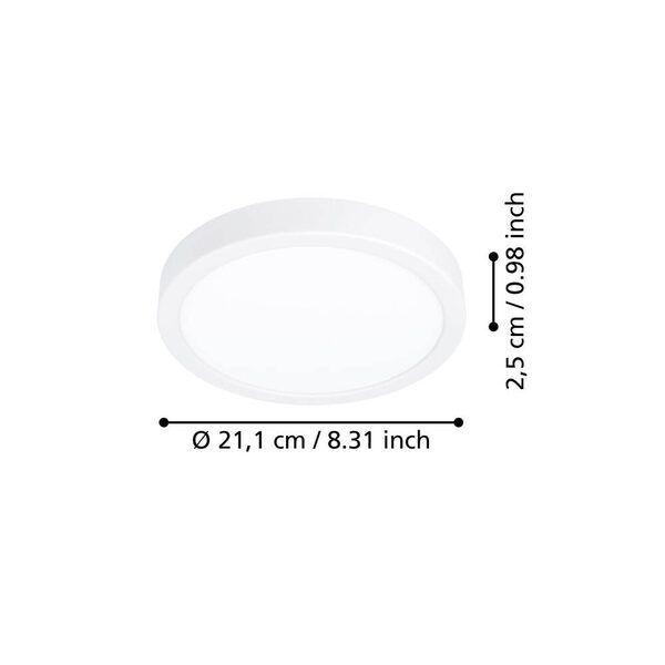 Foco Plafon Sobrepuesto Led Regulable Calida Neutra Fria Diam 21cm-2