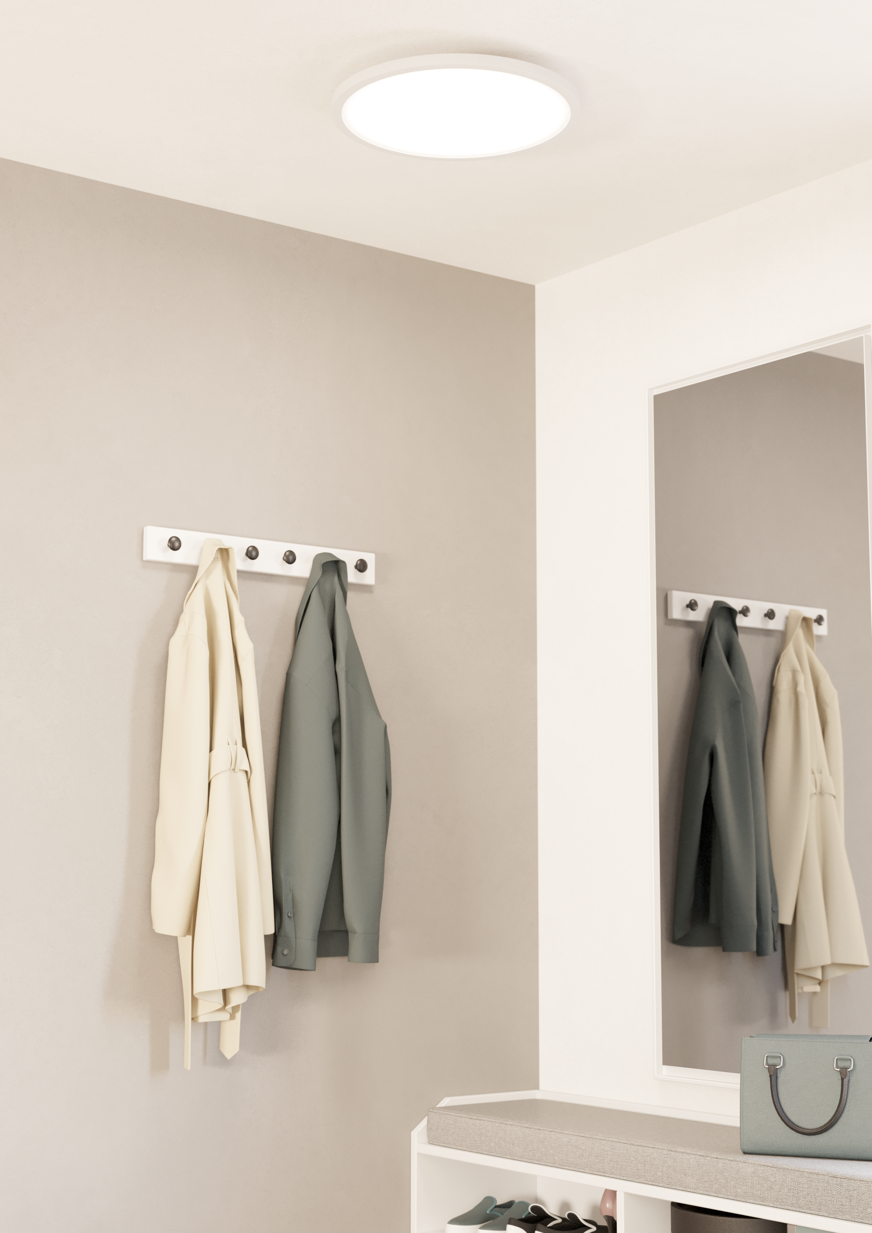 SARSINA-Z TECHO ALUM BLANCO H52 DM450 2765K LED lm 33 5W-1