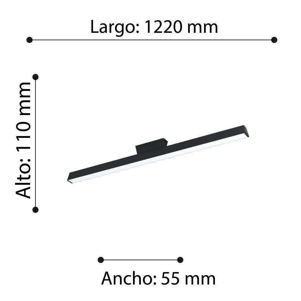 Aplique Techo Simolaris-z Acero L122 Led 35W Smart RGB-3