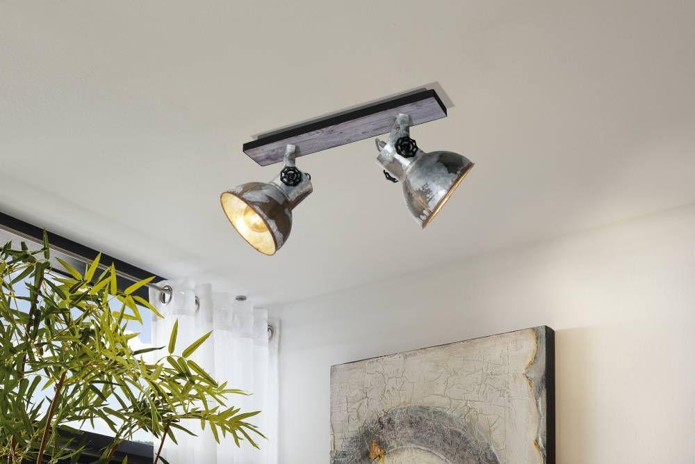 LAMPARA SOBREPUESTO TECHO BARNSTAPLE 2X40W E27 COD49649-2