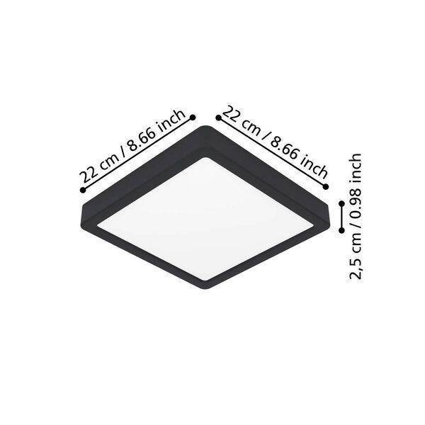 Foco Plafon Sobrepuesto Led Regulable Calida Neutra Fria 22x22cm 11w-3