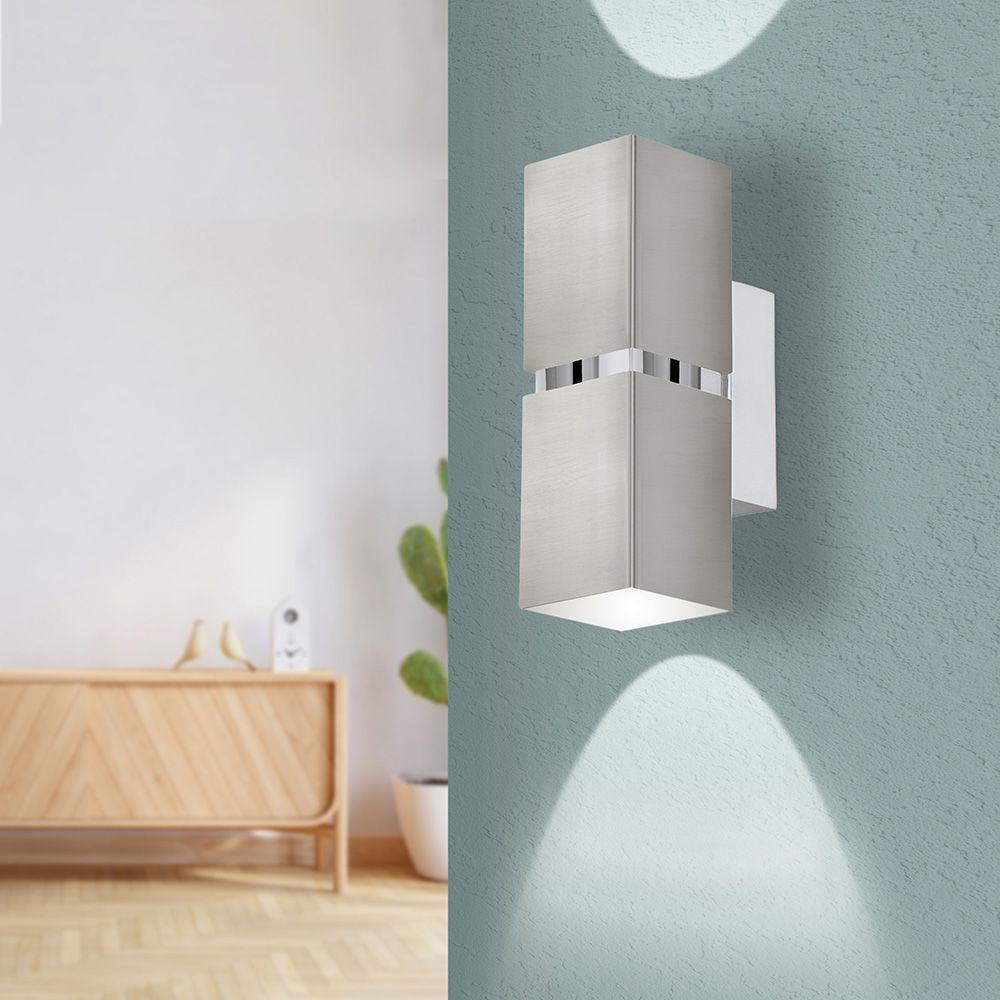 Lámpara Apliqué  Passa Níquel Satinado, Cromo 2X3W Gu10 cod.96264-1