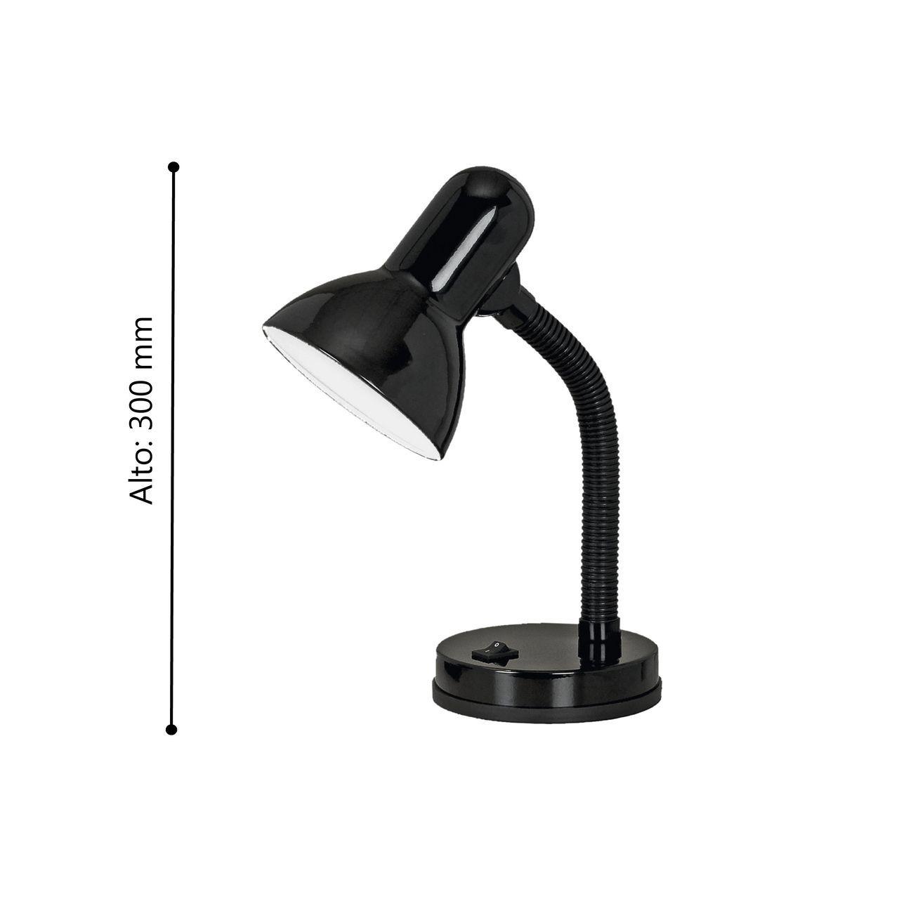 Lámpara Escritorio Basic Negro E27 1X40W COD.9228-2