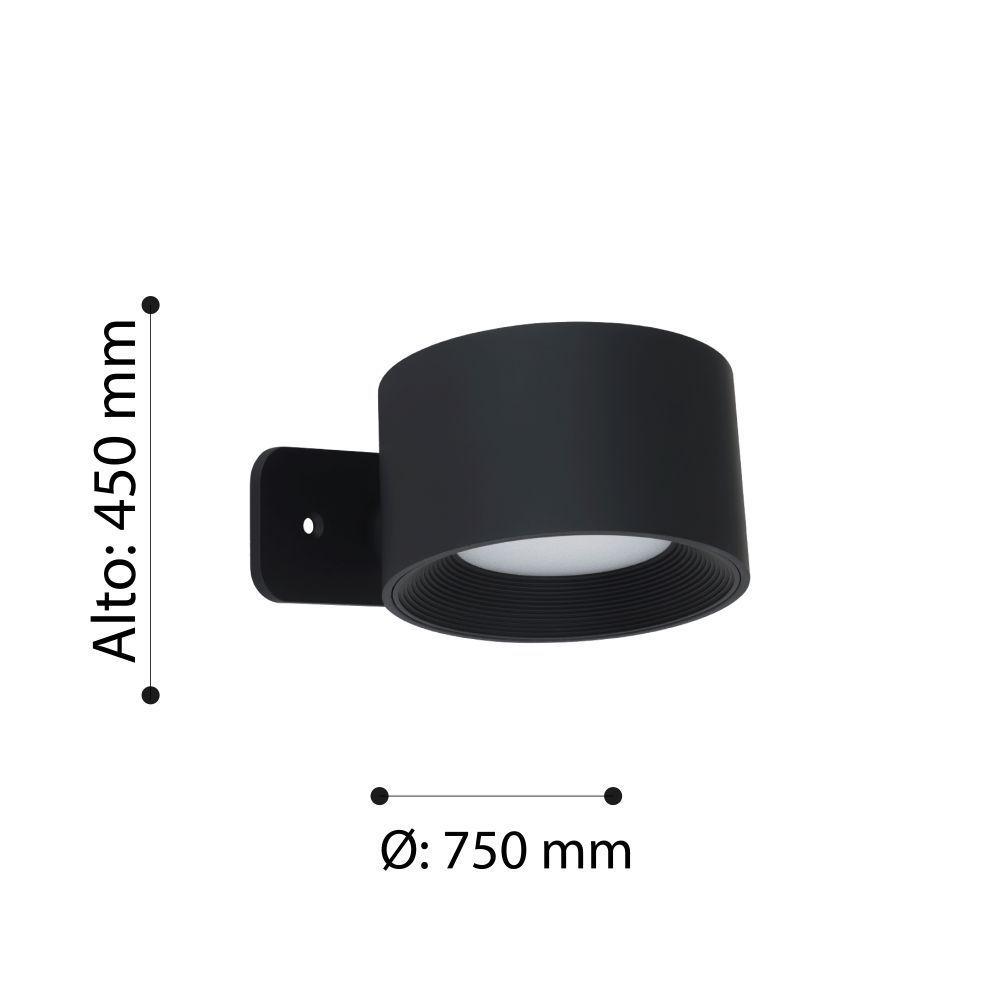 Aplique Inalámbrico Recargable Usb Touch Regulador Muraglie Led 1X5W-5
