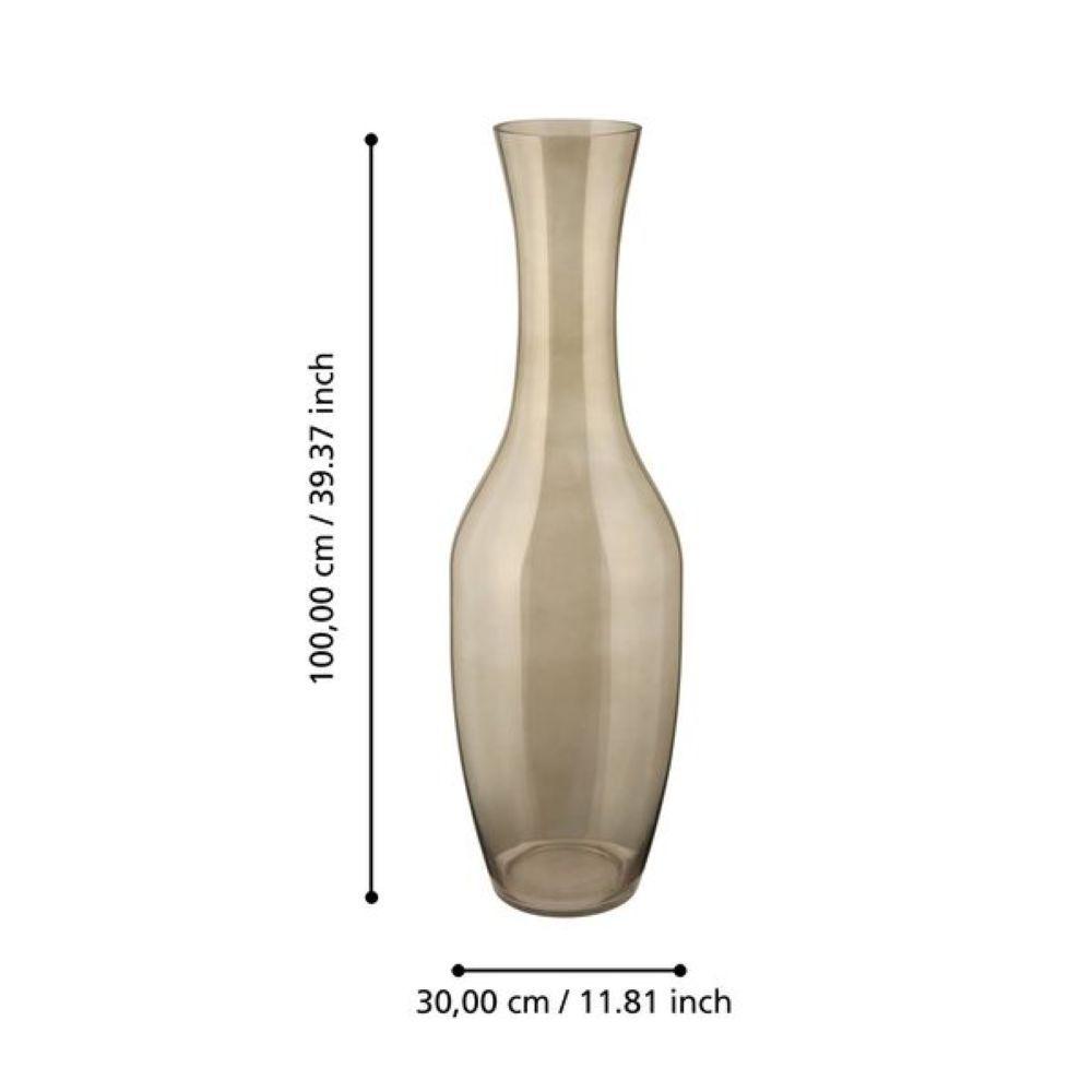 Adorno Jarrón de vidrio LONGKALI marrón Transparente 100cm × 30cm-2