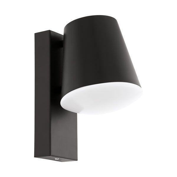 Apliqué Pared Caldiero Acero Negro E27 1X10W IP44 Cod.97146-0