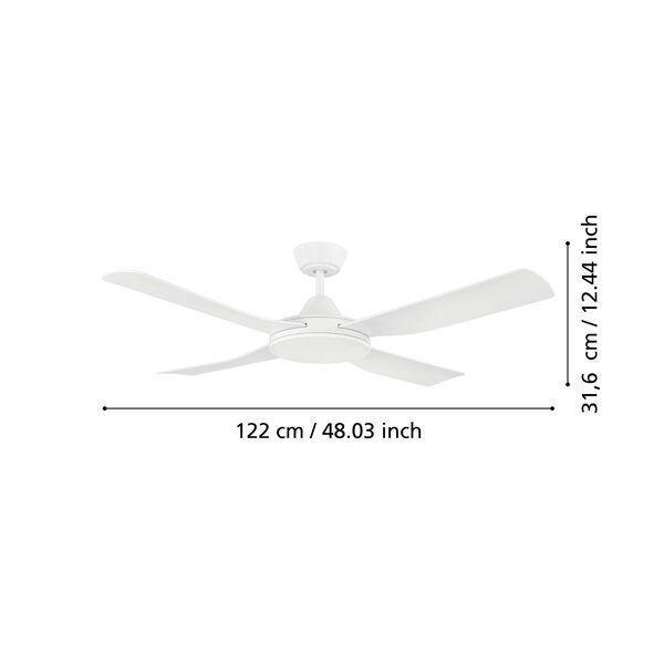 Ventilador Techo Bondi 1 Incluye Control Silencioso Cod.35088-2