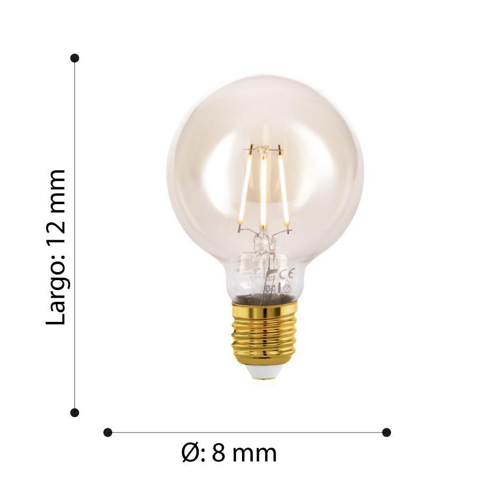Ampolleta LMLED Cristal Ambar 4W E27 320LM cod110052-2