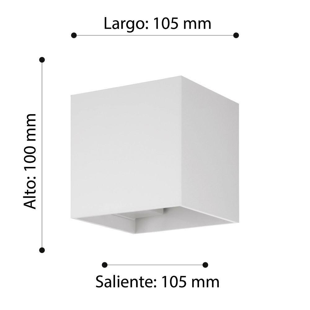 Aplique exterior Barcarola acrilico blanco IP44 Cod74025-2