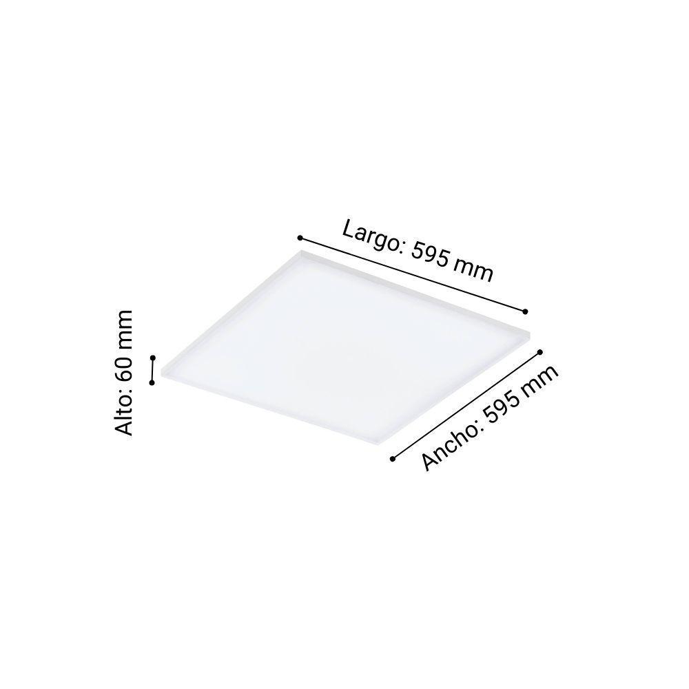 TURCONA PANEL SP BLANCO S/BORDE 595X595 LC 33W LED 4250lm-2
