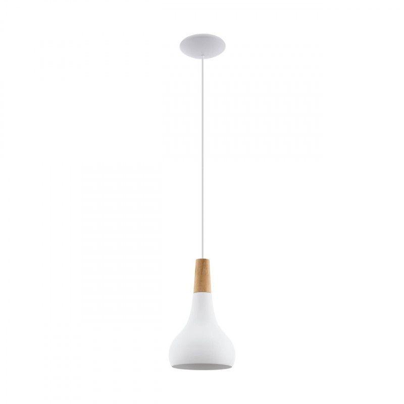 Lámpara Colgante Sabinar Blanco 1X60W E27 Cod.96981-0
