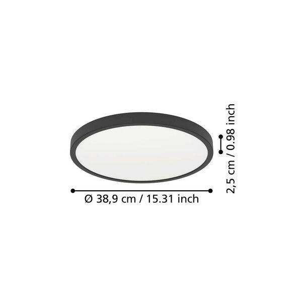 Foco Plafon Sobrepuesto Led Regulable Calida Neutra Fria Diam 39cm 17w-3