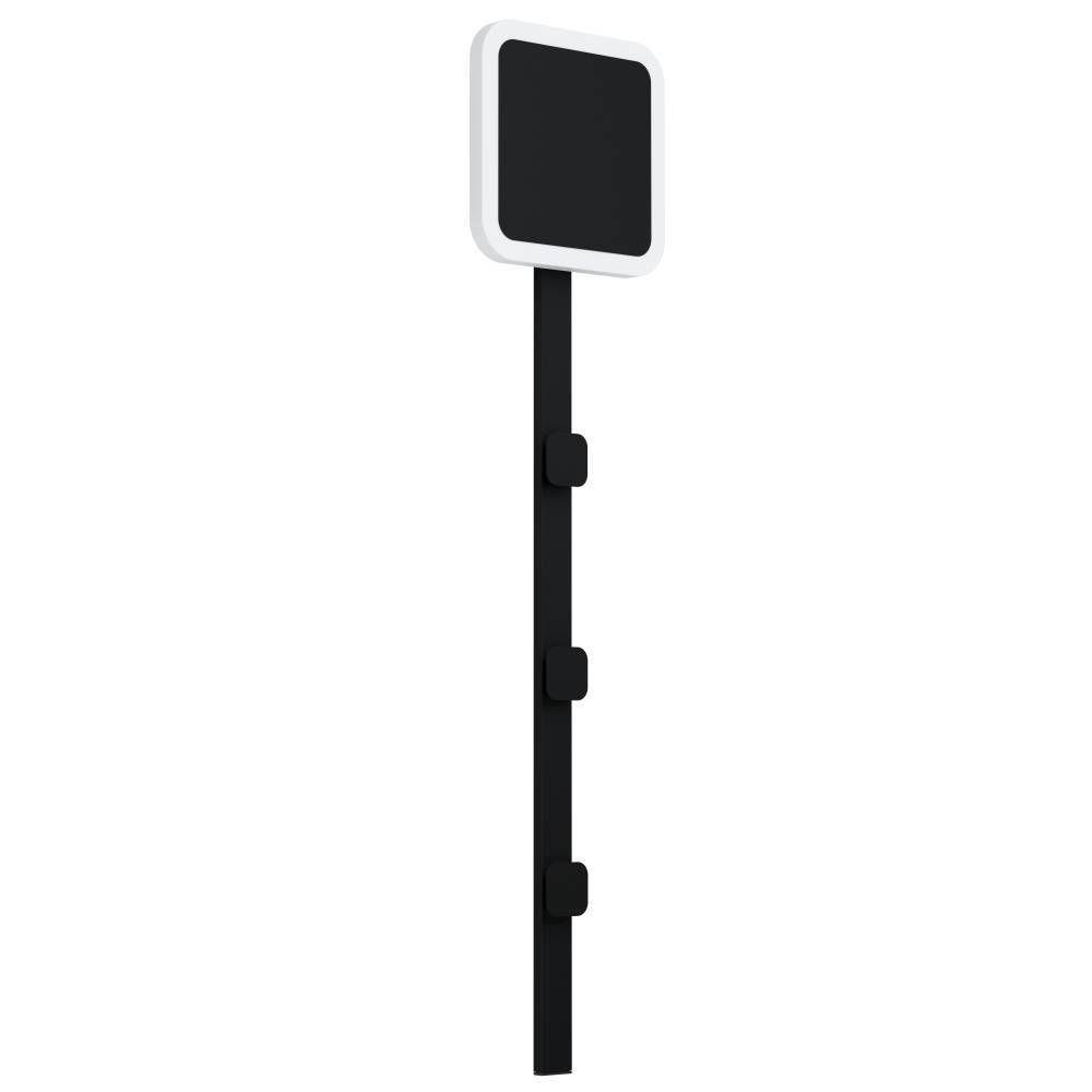 LAMPARA APLIQUE CARTIGNANO ACERO NEGRO LED 8W COD.99595-2