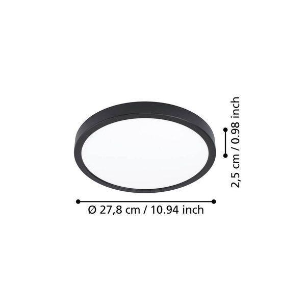 Foco Plafon Sobrepuesto Led Regulable Calida Neutra Fria Diam 28cm 14w-3