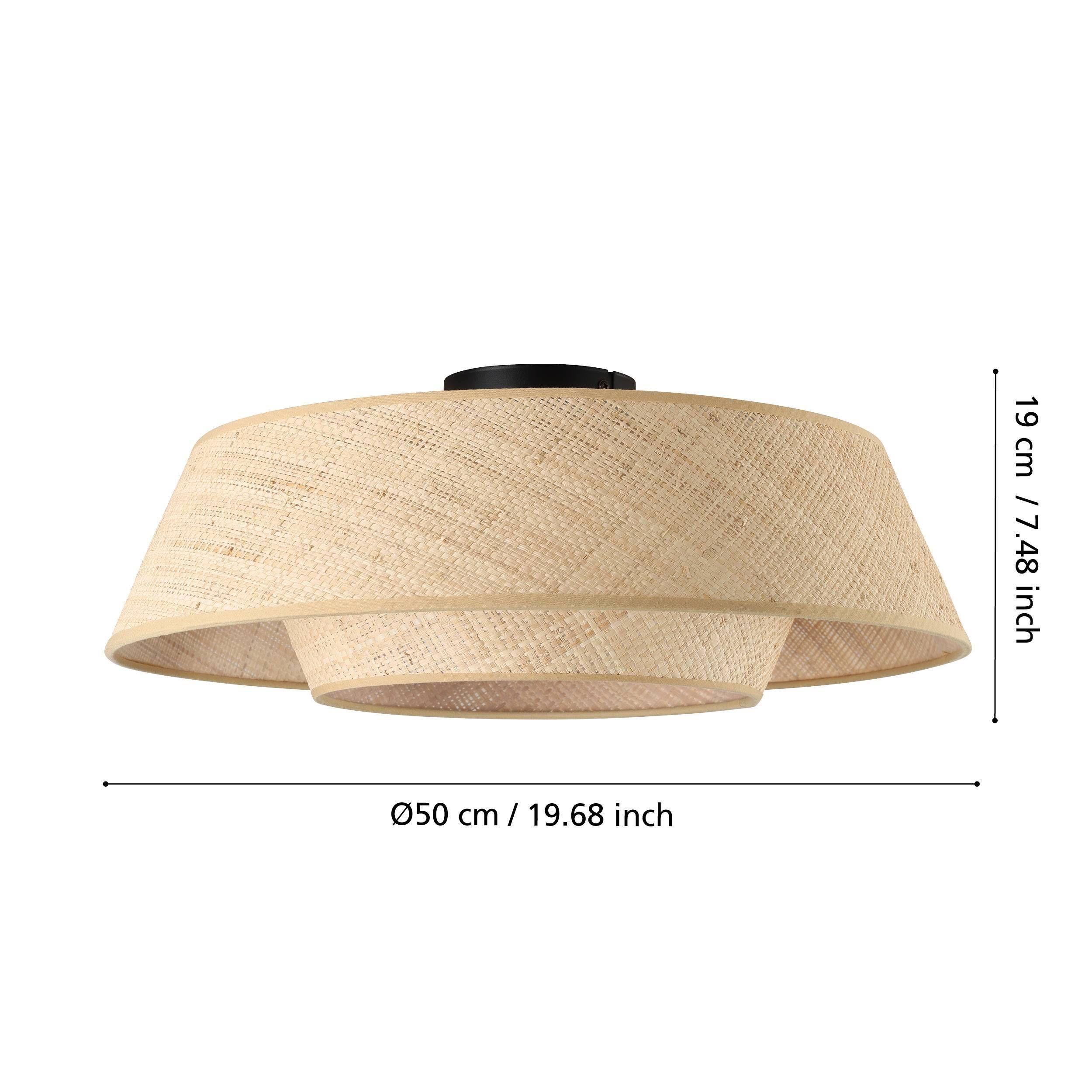 Lampara de Techo Marford Acero beigeE27 1x60w IP20 Cod.44095-2