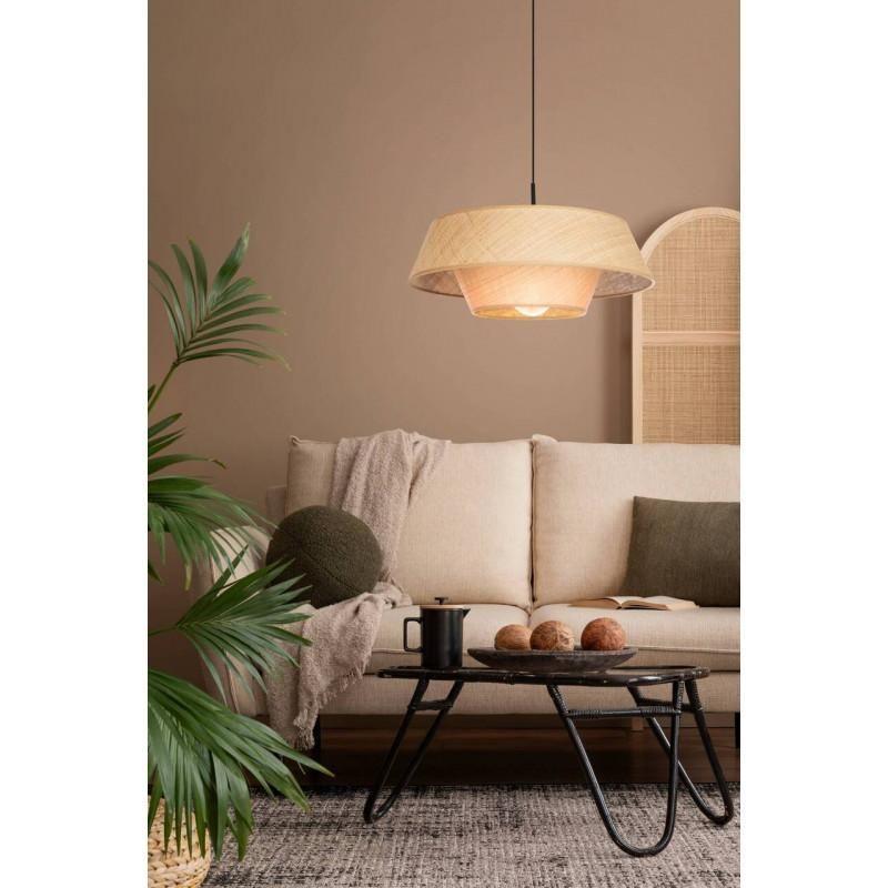 Lampara Colgante Marford Acero Beige E27 1X60W IP20 Cod44096-2