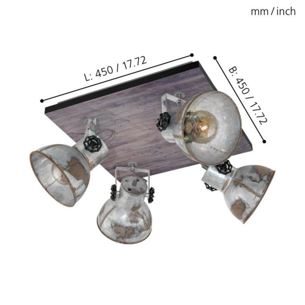 Lampara Aplique Led Kob Barra Cocina 4X40W Plateado Cod49653-2
