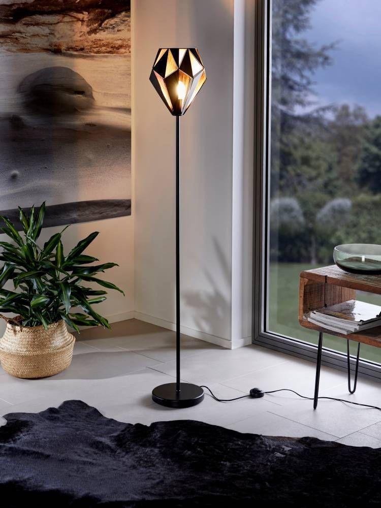 Lámpara Pie Carlton 1 Negro E27 1X60W-1