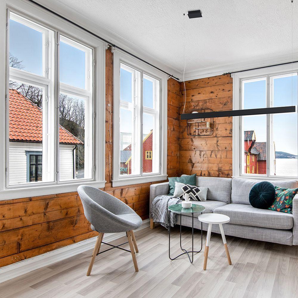 LAMPARA DE COLGAR TERMINI ACERO NEGRO LED 31W COD39485-1