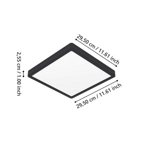 Foco Plafon Led Sobrepuesto Fueva 6 Z Negro Regulable RGB Control Remoto 30cm 14w Interior Exterior-3