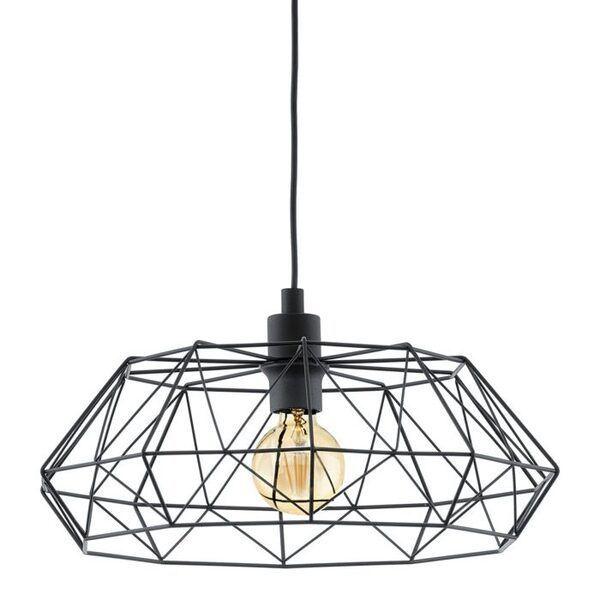 Lámpara Colgante Carlton Vintage acero negro 1X60W E27 cód49487-2