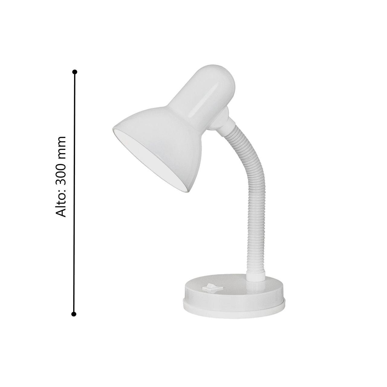 Lámpara Escritorio Basic Blanco E27 1X40W COD9229-2