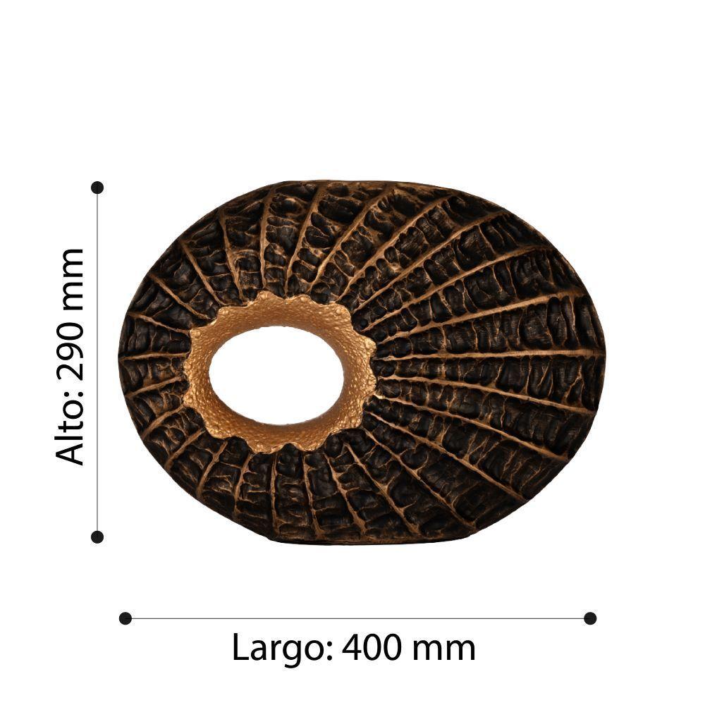 Adorno decorativo Sakti Cerámica Marron 40×12×29cm-2
