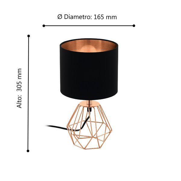Lamparas Sobremesa Carlton Cobre E14 cod 95787-2