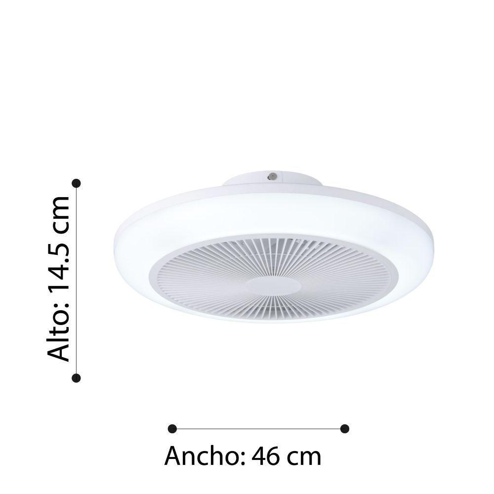 Ventilador Techo y Pared Luz led regulable Control remoto invierno verano-6