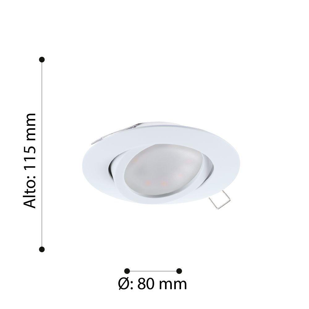 Foco Embutido  Tedo  Blanco Gu10 1X5W Cod.31682-2